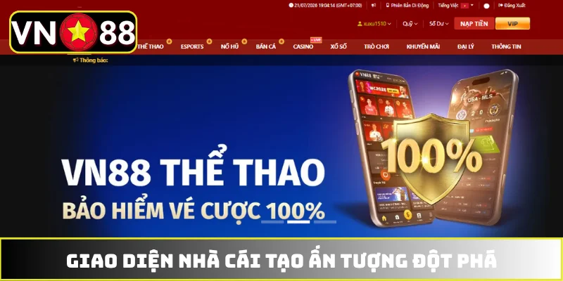 Giao diện nhà cái tạo ấn tượng đột phá